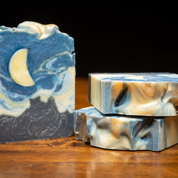 Starry Night - Van Gogh inspired Artisan Bar Soap