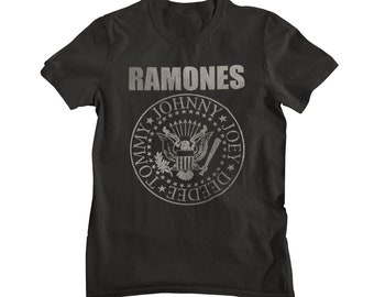 The Ramones Seal Punk Rock Heavy Metal Official T-shirt, Johnny Joey Deedee Tommy T-shirt