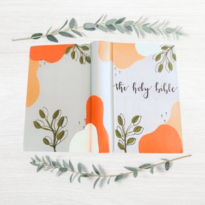 Custom Hand Painted Bible, ESV,NIV,NKJV, Journaling
