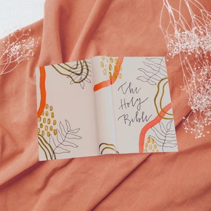 Custom Hand Painted Bible, ESV/NIV/NKJV, Journaling