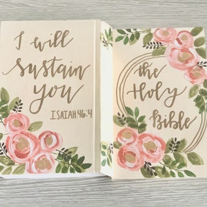 Personalized Hand-Painted Bible, ESV,NIV,NKJV