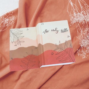 Custom Hand Painted Bible, ESV/NIV/NKJV, Journaling