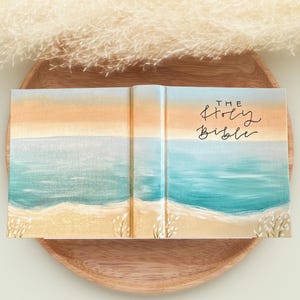 Custom Hand Painted Bible, ESV,NIV,NKJV, Journaling