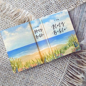 Custom Hand Painted Bible, ESV,NIV,NKJV, Journaling