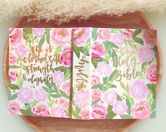 Custom Hand Painted Bible, ESV,NIV,NKJV, Journaling - Etsy