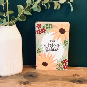 Custom Hand Painted Bible, ESV/NIV/NKJV, Journaling