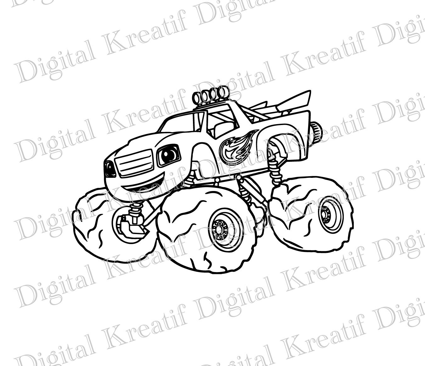 Blaze SVG Svg Png Dxf Jpg Eps Cricut Design - Etsy UK