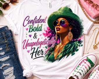 Retro Afro Woman Clipart, Black Girl PNG, Sublimation Design (Digital Download)