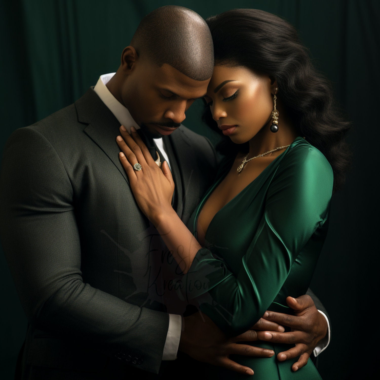 Black Love Art | Celebration Cards | Sublimation | Wall Art | Couple Art | Black Love Illustration | Just Because