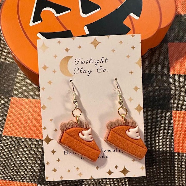Pendientes de pastel de calabaza