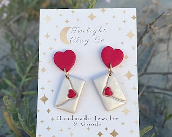 Handmade Valentine’s Day Love Letter Dangles