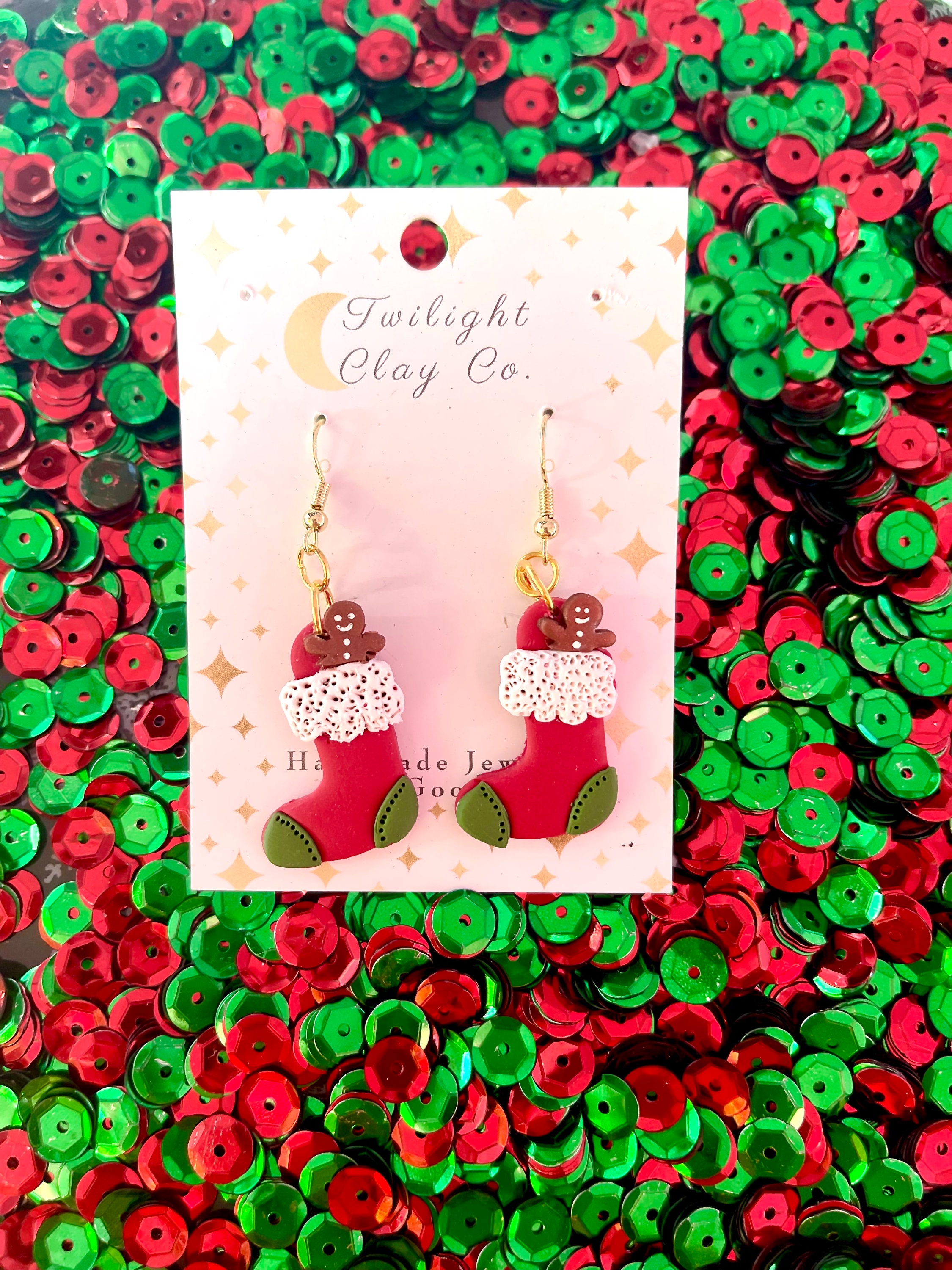 Christmas Clay Earring Earrings