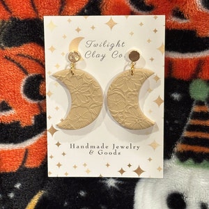 Moon Floral Earrings