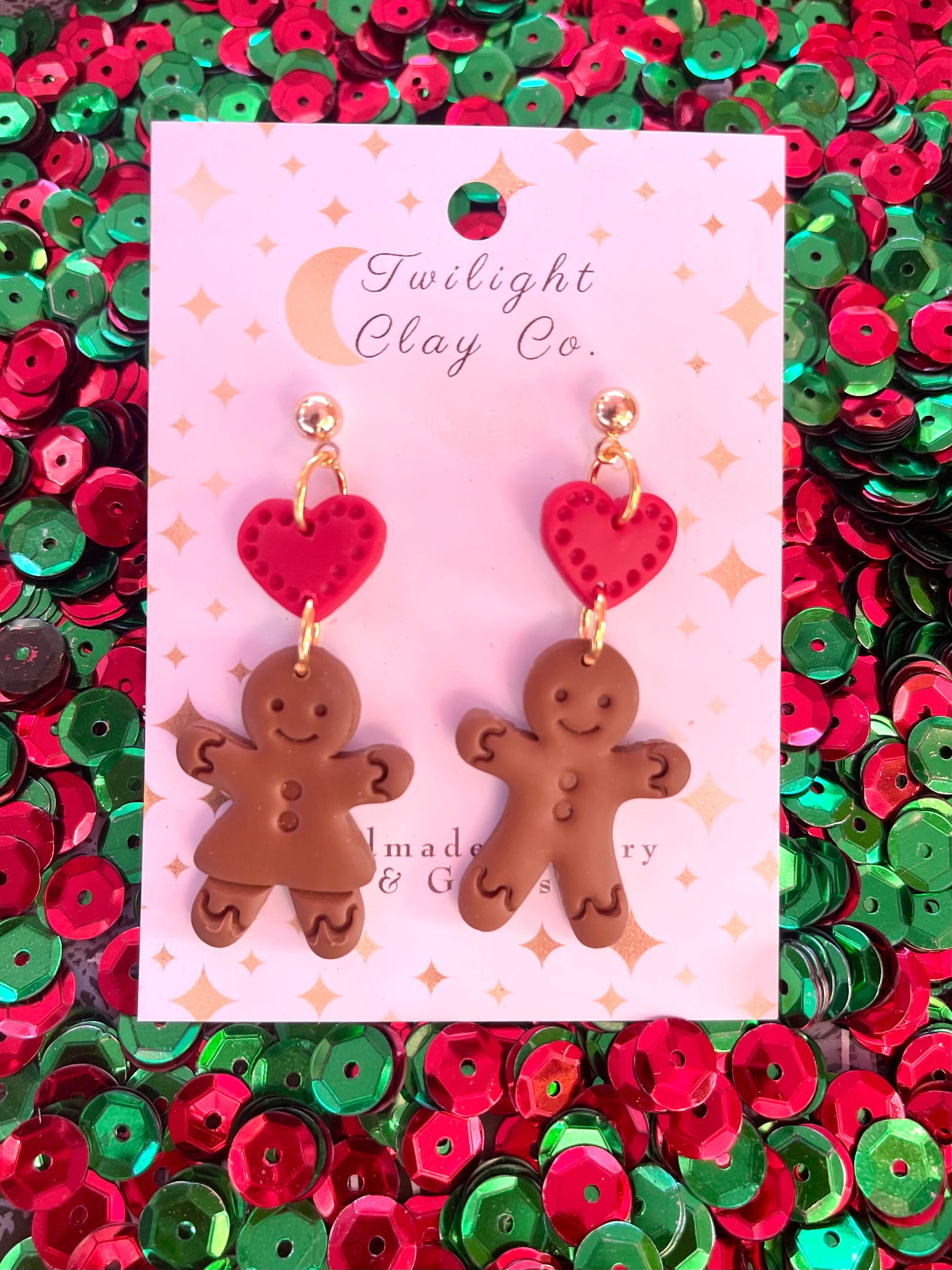 Christmas Clay Earring Earrings