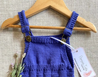 lilac overall dress