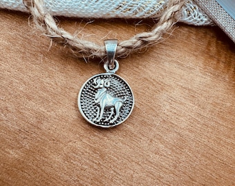 Aries zodiac pendant / 925 Sterling Silver Zodiac Charms / Zodiac Signs / Silver Charms/ Zodiac Jewelry Gift for Her/Him / Astrology Jewelry