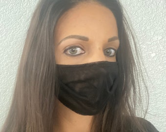 Ultra dünne Atmungsaktive Maske, Schwarze Netzmaske, wiederverwendbare waschbare Anti-Nebel-Sportmaske