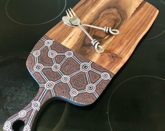 Hand painted serving board