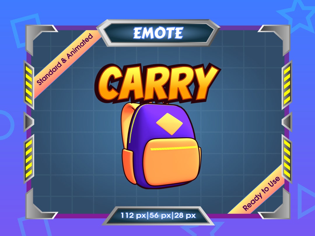 Carry Animated Emote for Twitch/discord Streamer (digital Download) - Etsy