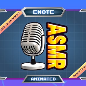 Animated Emote - Static Emote - Twitch Emote - Discord Emote - ASMR - Mic