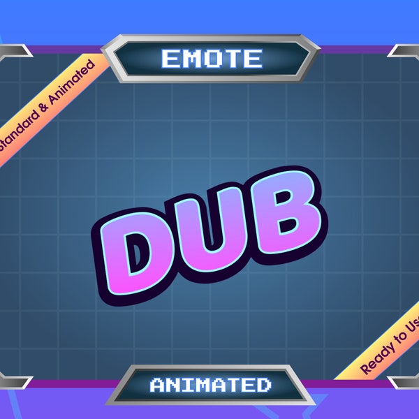 Animated Emote for Streamer - Twitch Emote - Discord Emote - DUB