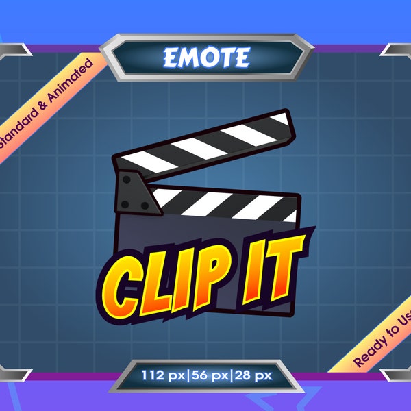 Emote for Streamer | Static Emote | Animated Emote | Twitch Emote | Discord Emote | CLIP IT