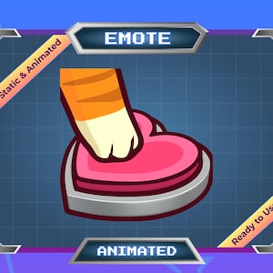 Cat Love-knop - geanimeerde emote - Twitch-emote - Discord-emote