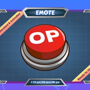 Emote for Streamer | Static Emote | Animated Emote | Twitch Emote | Discord Emote | OP Button