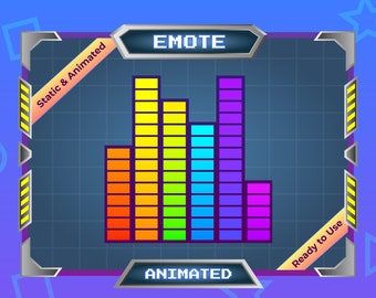 Animated Emote for Streamer - Twitch Emote - Discord Emote - Equalizer - Big Tone