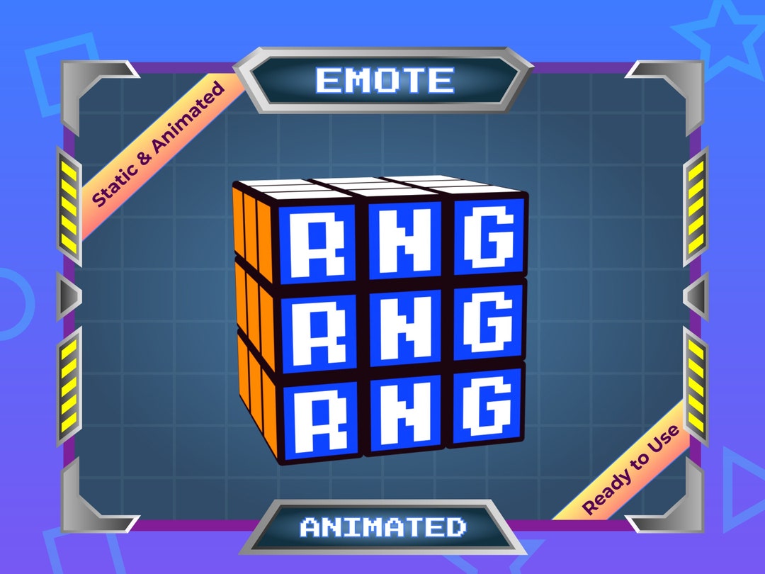 Emote Rng Script RNG Rubik Animated Emote for Twitch/discord (digital File) - Etsy
