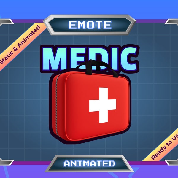 Animated Emote - Twitch Emote - Discord Emote - Medic Bag