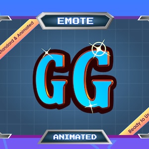 Emote animata - Emote Twitch - Emote Discord - Emote calcio - Testo GG