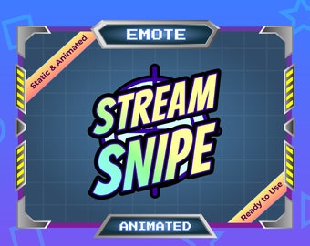 Stream Snipe - Animated Emote - Static Emote - Twitch Emote - Discord Emote