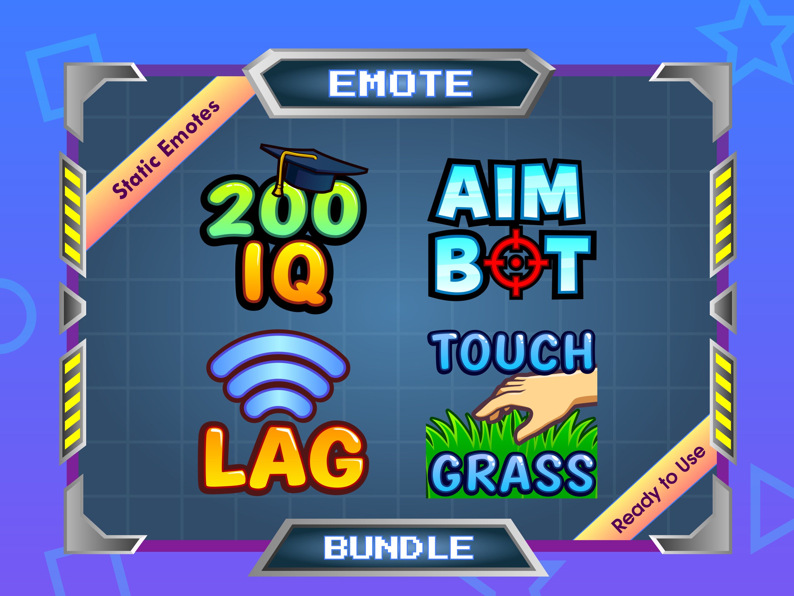 24 Static Text Emotes for Streamers (digital Download) - Etsy