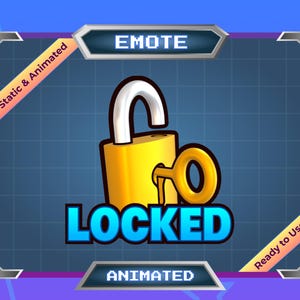Locked In Animated Emote for Twitch and Discord (Digital Download)