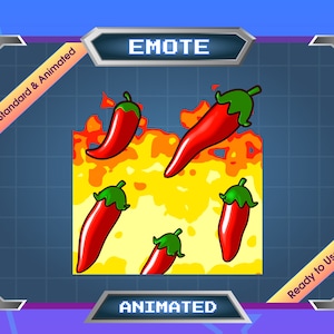 Animated Emote - Twitch Emote - Discord Emote - Animated Alert - Chili