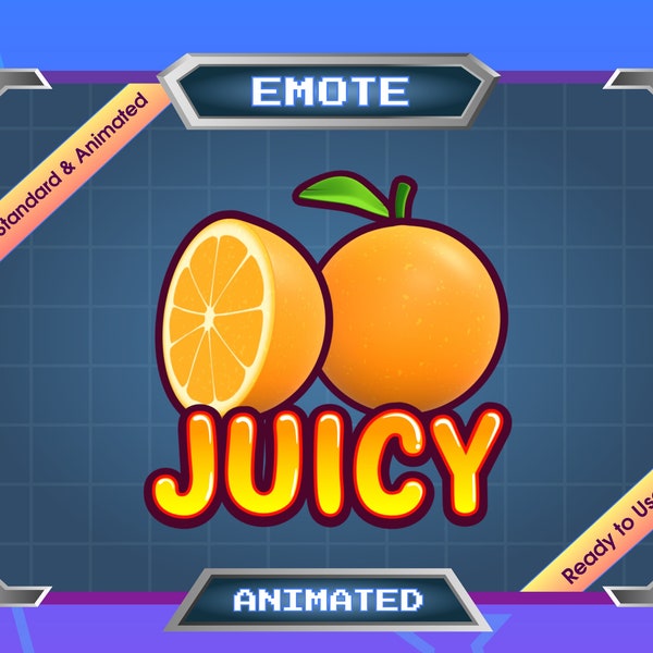 Animated Emote - Twitch Emote - Discord Emote - Juicy