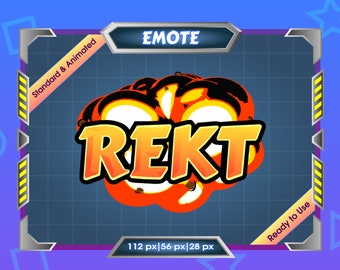 Emote for Streamer | Static Emote | Animated Emote | Twitch Emote | Discord Emote | REKT