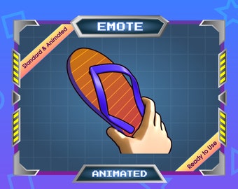 Animated Emote - Twitch Emote - Discord Emote - Slipper - Chancla