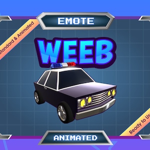 Weeb Car Animated Emote for Twitch/Discord (Digital File)