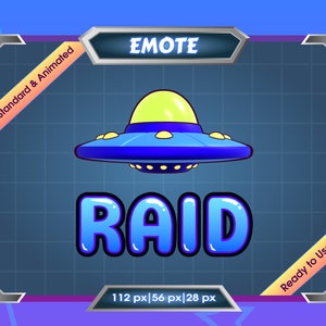 Animated Emote for Streamer - UFO RAID