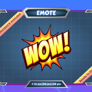 Emote for Streamer | Static Emote | Animated Emote | Twitch Emote | Discord Emote | WOW!