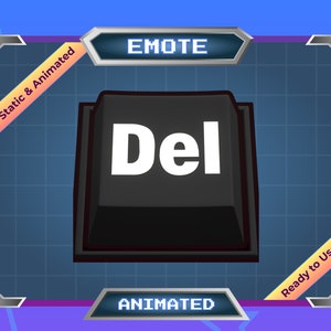 Del Key Animated Emote for Twitch/Discord (Digital Download)