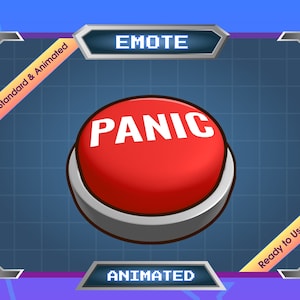 Panic Button - Animated Emote - Twitch Emote - Discord Emote - Kick Emote