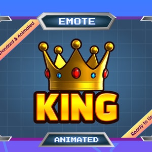Animated Emote - Twitch Emote - Discord Emote - KING