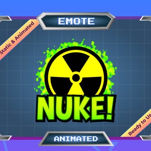 Nuke Animated Emote for Twitch/Discord Stream (Digital Download)