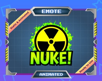 Animated Emote - Twitch Emote - Discord Emote - Nuke!