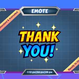 Emote for Streamer | Static Emote | Animated Emote | Twitch Emote | Discord Emote | Thank You