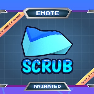 Emote for Streamer | Static Emote | Animated Emote | Twitch Emote | Discord Emote | SCRUB Sponge