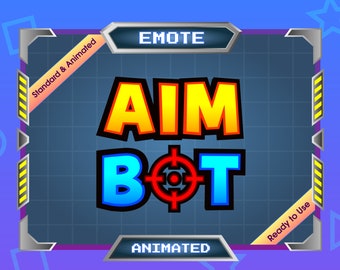 Animated Emote for Streamer - Twitch Emote - Discord Emote - AIM BOT